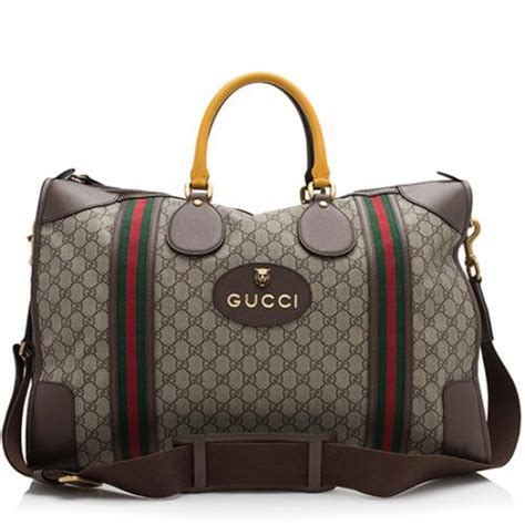 gucci gg supreme duffle bag|gucci neo vintage bag.